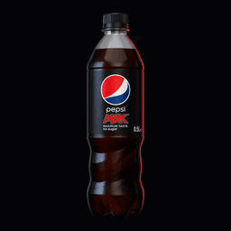 Pepsi Max 50cl flaske, AI-genereret billede