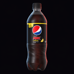 Pepsi Max Lemon 50cl flaske, AI-genereret billede