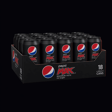 Pepsi Max 18-pak dåser (18x33cl)