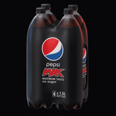 Pepsi Max 4-pak flasker (4x1.5L)