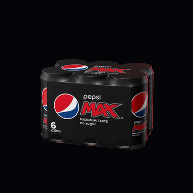 Pepsi Max 6-pak dåser (6x33cl)