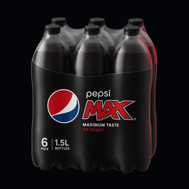 Pepsi Max 6-pak flasker (6x1.5L)