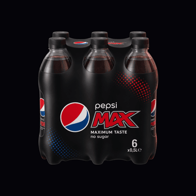 Pepsi Max 6-pak flasker (6x50cl)